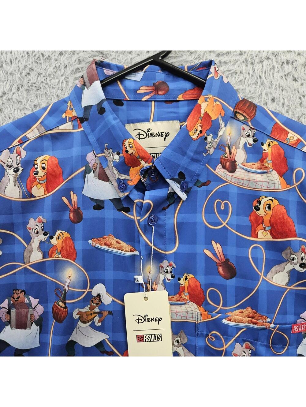 RSVLTS X Disney Shirt Lady and the Tramp Men Medium New W Tags - Picture 2 of 15